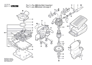 BOSCH St�nder 230V | Ersatzteile f�r GSS 140 A, GEX 125-1 AE - 2609120299