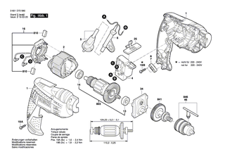 BOSCH Spindelgruppe | Ersatzteile f�r GBM 6 RE - 2609120405