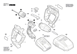 BOSCH Schraubendrehereinsatz | Ersatzteile f�r PSR 12 VE-2, PSR 9,6 VE-2 - 2609160063