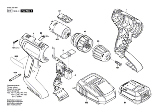 BOSCH Schraubendrehereinsatz | Ersatzteile f�r PSR 12 VE-2, PSR 9,6 VE-2 - 2609160063