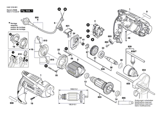 BOSCH Bohrspindel | Ersatzteile fr GSB 1600 RE - 2609160124