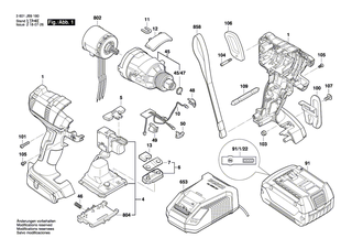BOSCH Anstossschutz | Ersatzteile fr GDX 14,4 V-EC, GDX 18 V-EC - 2609170193
