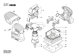 BOSCH Filz | Ersatzteile f�r GSS 18-10 - 2609170223