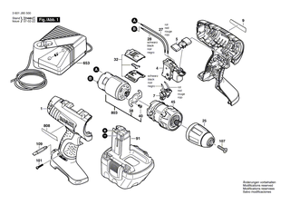 BOSCH Schiebeschalter | Ersatzteile fr GSR 10,8 V-LI-2, GSR 18 V - 2609199119