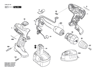 BOSCH Motor | Ersatzteile f�r PSR 14,4-2 - 2609199138