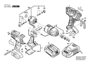 BOSCH Kohleb�rstensatz | Ersatzteile f�r GDR 14,4 V-LI MF, GDR 18 V-LI MF - 2609199169