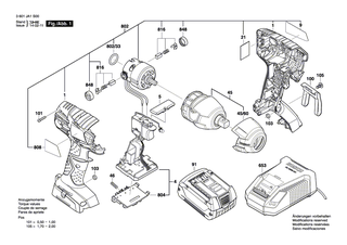BOSCH Brstendeckel | Ersatzteile fr GDR 18 V-LI MF, GDR 18 V-LI - 2609199190
