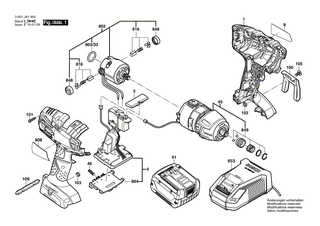 BOSCH Bohrhalter | Ersatzteile fr GDR 18 V-LI MF, GDR 18 V-LI - 2609199223