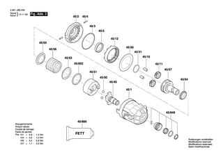 BOSCH Bohrhalter | Ersatzteile fr GDR 18 V-LI MF, GDR 18 V-LI - 2609199223