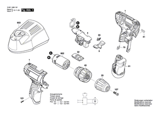 BOSCH Gleichstrommotor 10,8V | Ersatzteile fr GSR 10,8 V-LI-2, GSR 12-2-LI - 2609199258