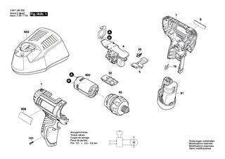 BOSCH Gleichstrommotor 10,8V | Ersatzteile fr GSR 10,8 V-LI-2, GSR 12-2-LI - 2609199258