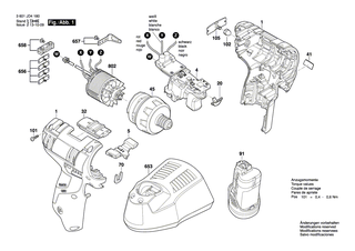 BOSCH Umschalteinheit | Ersatzteile fr GSR 10,8 V-LI, GSR 10,8 V-LI-2 - 2609199279