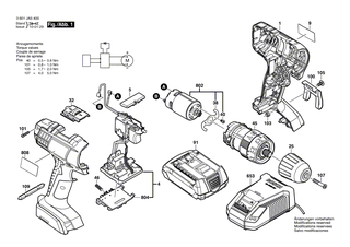 BOSCH Getriebekasten | Ersatzteile für GSB 18-2-LI, GSB 14,4-2-LI - 2609199324