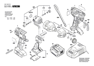 BOSCH Getriebekasten | Ersatzteile fr GDX 14,4 V-LI, GDX 18 V-LI - 2609199405