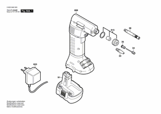 BOSCH Einschub-Akkupaket 9,6V, 1,2Ah, NiCd | Ersatzteile für PAG 9,6 V | 2607335271