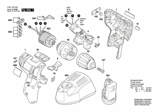 BOSCH Bürstenloser DC-Motor 10,8V | Ersatzteile für GSR 10,8V-EC TE, GSR 10,8V-EC HX - 2609199654