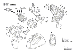 BOSCH Bürstenloser DC-Motor 10,8V | Ersatzteile für GSR 10,8V-EC TE, GSR 10,8V-EC HX - 2609199654