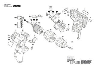 BOSCH Bürstenloser DC-Motor 10,8V | Ersatzteile für GSR 10,8V-EC TE, GSR 10,8V-EC HX - 2609199654