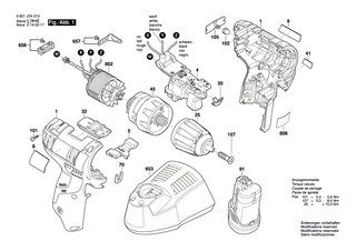 BOSCH Ger�teclip | Ersatzteile f�r GSR 10,8V-EC TE, GSR 10,8V-EC HX - 1600A0247P