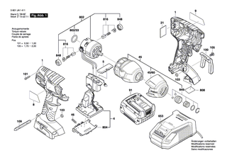BOSCH Getriebekasten | Ersatzteile f�r GDR 18 V-LI, GDR 14,4 V-LI - 2609199694