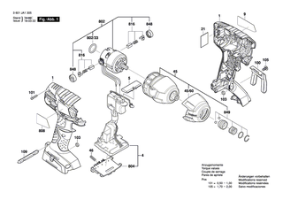 BOSCH Getriebekasten | Ersatzteile f�r GDR 18 V-LI, GDR 14,4 V-LI - 2609199694