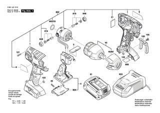 BOSCH Getriebekasten | Ersatzteile f�r GDS 18 V-LI, GDS 14,4 V-LI - 2609199696
