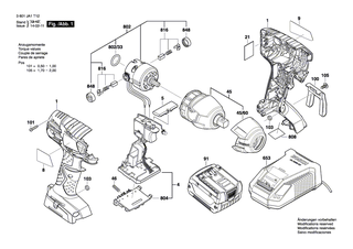 BOSCH Getriebekasten | Ersatzteile f�r GDS 18 V-LI, GDS 14,4 V-LI - 2609199696