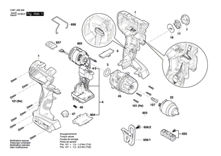 BOSCH Bohrhalter | Ersatzteile fr GSR 10,8V-EC TE, GSR 10,8V-EC HX - 2609199748