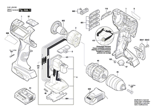 BOSCH Bohrhalter | Ersatzteile fr GSR 10,8V-EC TE, GSR 10,8V-EC HX - 2609199748