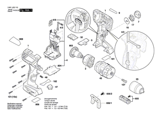 BOSCH Bohrhalter | Ersatzteile fr GSR 10,8V-EC TE, GSR 10,8V-EC HX - 2609199748