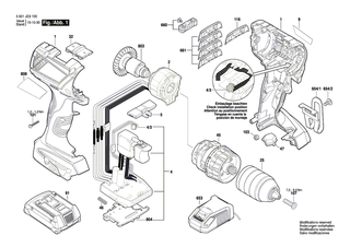 BOSCH Bohrhalter | Ersatzteile fr GSR 10,8V-EC TE, GSR 10,8V-EC HX - 2609199748