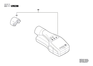 BOSCH Batteriedeckel | Ersatzteile fr GIC 120, D-tect 120 - 2609199769