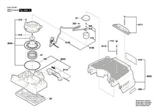 BOSCH Halterung | Ersatzteile f�r GAS 35 L SFC, GAS 35 M AFC - 2609200407