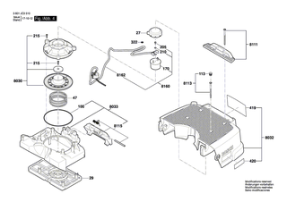 BOSCH Halterung | Ersatzteile f�r GAS 35 L SFC, GAS 35 M AFC - 2609200407