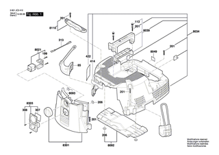 BOSCH Schraube | Ersatzteile f�r GAS 35 L SFC, GAS 35 M AFC - 2609200410