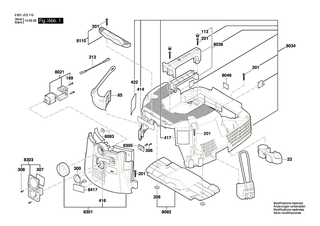 BOSCH Fixierbauteil | Ersatzteile f�r GAS 35 L SFC, GAS 35 M AFC - 2609200414