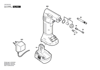 BOSCH D�sennadel | Ersatzteile f�r PAG 12 V, PAG 9,6 V - 2609390561
