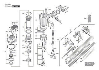 BOSCH Schleissleiste | Ersatzteile f�r GSN 90-34-DK, GSN 100-34 DK - 2610005254