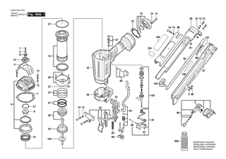 BOSCH Nase | Ersatzteile f�r GSK 64-34 - 2610005334