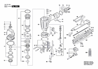 BOSCH Zylinder | Ersatzteile für GSK 64 - 2610005350
