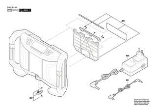 BOSCH Av-Kabel | Ersatzteile f�r GML 10,8 V-LI, GML 50 - 2610008343