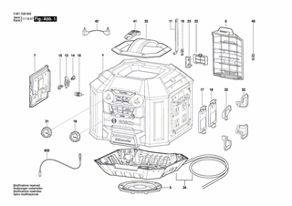 BOSCH T�rdichtung | Ersatzteile f�r GML 50 - 2610008345