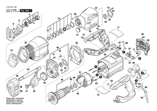 BOSCH Verschlussdeckel | Ersatzteile f�r GSA 1300 PCE - 2610009982
