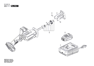 BOSCH Gewindefurchschraube | Ersatzteile f�r GSA 1300 PCE - 2610009988