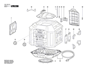 BOSCH Haltegriff | Ersatzteile f�r GML 50, GML 20 - 2610012187