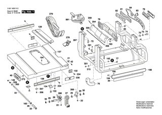 BOSCH Schraube | Ersatzteile f�r GTS 10 J - 2610015018