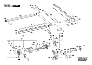 BOSCH Gleitleiste | Ersatzteile für GTS 10 J - 2610015091