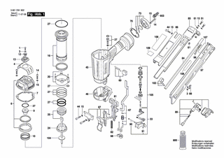 BOSCH Warnzettel | Ersatzteile f�r GSK 64-34 - 2610015523