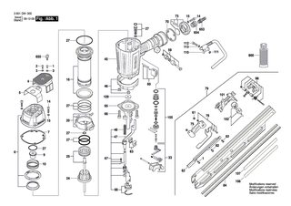 BOSCH Typschild | Ersatzteile f�r GSN 100-34 DK - 2610015533