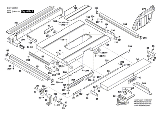 BOSCH Befestigungssatz | Ersatzteile f�r GTS 10 J - 2610017023